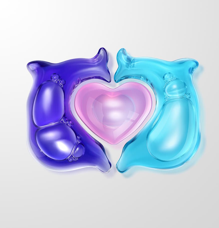 DolphinSoul / Three Charmber laundry detergent pods