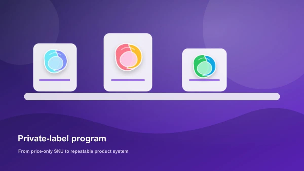Private-label laundry care program with product lineup and retail planning